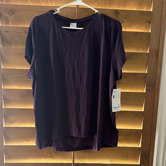 Athleta Deep Purple Tee - Picture 1 of 3